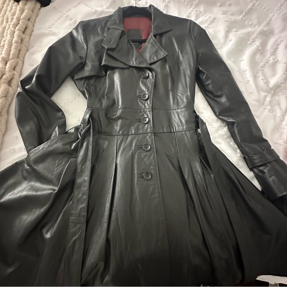 Leather trench. Exclusive design 💎